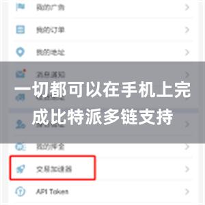 一切都可以在手机上完成比特派多链支持